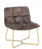 Fauteuil Velours Butano Anthracite Athezza