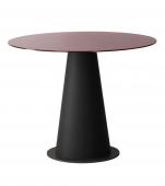 Table Ronde Impero Verre Bordeaux  Athezza ø100cm