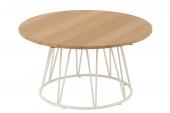 Table Basse de Jardin Zoa Blanc Naturel H40cm