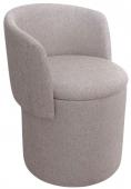 Fauteuil Tabouret Coffre Eclipse Taupe Dossier Amovible