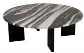 Table Basse Mathilde Marbre Noir Gris