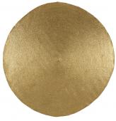 Tapis Apollo Jute Doré Rond (2 tailles) Blanc d'Ivoire