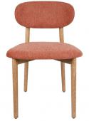 2 x Chaises Cautret Lin Terracotta Bois Naturel