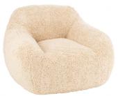 Fauteuil Cutie Shearl Fourrure Crème Foncé