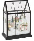 Village de Noël Verre Led Noir MM