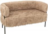 Canapé Fourrure Taupe 2 Places -NEW-