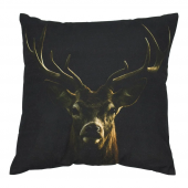 2 Coussins Cerf Noir 45x45