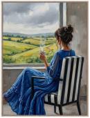 Toile Encadrée Sérénité Cadre Naturel 84*124