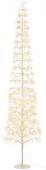 Sapin de Noël Blanc Led Blanc Chaud H240cm