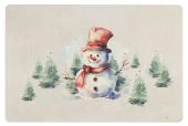 12 Sets de Table Bonhomme de Neige Comptoir de Famille