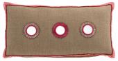 Coussin Bohème x2 Miroirs Naturel Rose