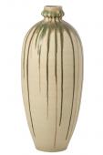 Vase Céramique Vert Olive Beige Clair H95cm