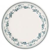 6 Assiettes Plates Faustine Bleu Comptoir de Famille