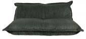 Fauteuil Pouf Sola - 2 Places Velours Côtelé Vert XXL