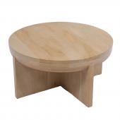 Table Basse Ronde Albertine Manguier Naturel