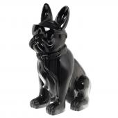 Bulldog Cravate Loft Noir H80cm