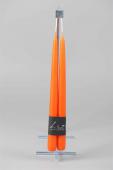 2 Bougies Flambeaux Orange