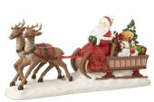 Père Noël Traineau Cerf Cadeaux