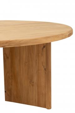 Table à Manger Ronde Teck Naturel