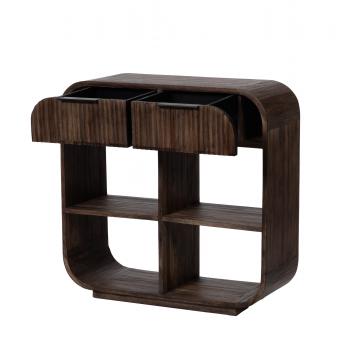Console 2 Tiroirs Aronia Bois Foncé