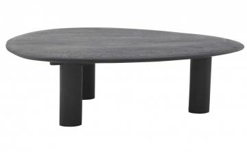 Table Basse Galet Suar Massif Noir