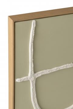 Tableau Abstract Blanc Amande 82*122