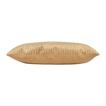 Coussin Klosen Velours Côtelé Doré 30*50
