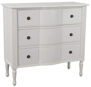 Commode 3 Tiroirs Agathe Blanc