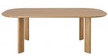 Table Simona Chêne Clair Blanc d'Ivoire 220cm