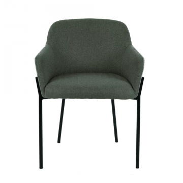 2 Chaises Louise Velours-Tissu  (2 couleurs) Pomax NEW