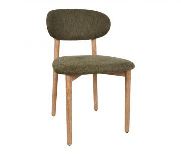 2 x Chaises Cautret Lin Kaki Bois Naturel