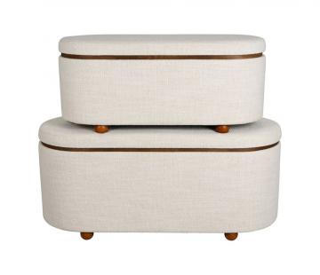 Banc Coffre x2 Alpinia Blanc