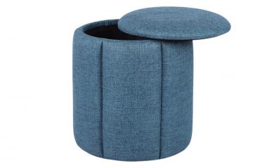 Pouf Coffre Olivia Bleu