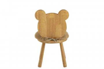 Chaise Enfant Nounours Bois Naturel