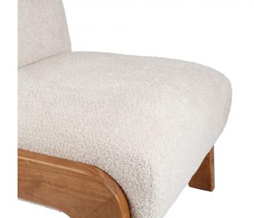 Fauteuil Elément Ecru Bouclettes