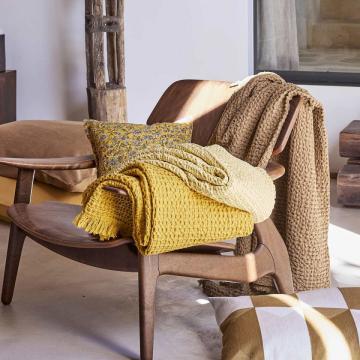Couvre-Lit Tempo Ocre (2 tailles)