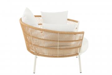 Fauteuil de Jardin Joa Blanc Naturel XL