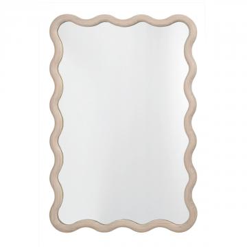 Miroir Lumia Bois Blanchi Blanc d'Ivoire 100x65