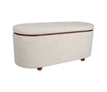 Banc Coffre x2 Alpinia Blanc