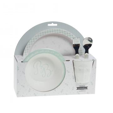 Coffret Déjeuner 5 Pièces BB Vert Amande Enfant