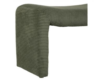 Banc Minimal Velours Côtelé Vert