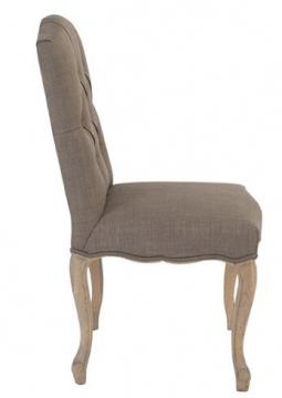 Chaise Arlesienne Chêne Taupe Capitonné