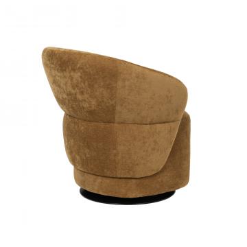 Fauteuil Pivotant Alma Moutarde