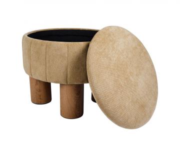 Tabouret Coffre x2 Kobu Kaki/Beige NEW
