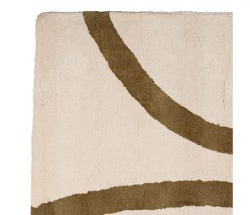 Tapis Tufté Aurore Ecru/Kaki 200*140