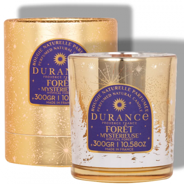 Bougie Parfumée Mèche Bois Forêt Mystérieuse 300g
