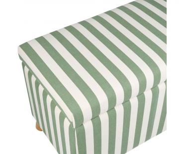 Banc Coffre Belly Vert Ecru