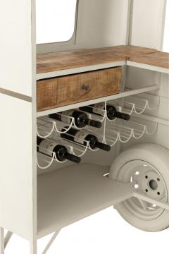 Meuble Bar Van Vintage Métal Blanc