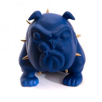 Bulldog Collier Bleu Mat PM (Outdoor)