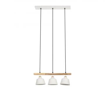 Suspension Indus Ferese Blanc 3 Feux